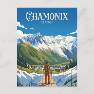 CHAMONIX FRANKREICH POSTKARTE