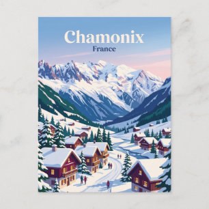 Chamonix Frankreich Postkarte