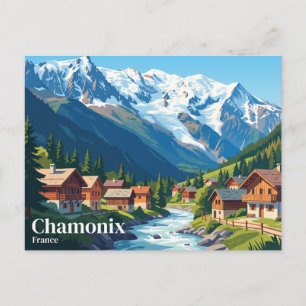 Chamonix Frankreich Postkarte
