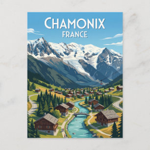 Chamonix Frankreich Postkarte