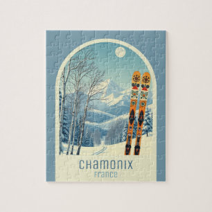 Chamonix Frankreich Ski-Urlaub Puzzle