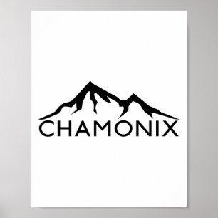 Chamonix Frankreich Skifahren Poster