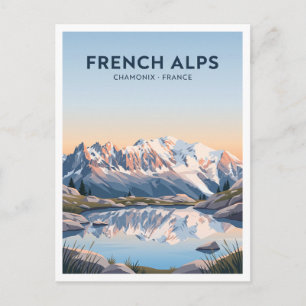 Chamonix Frankreich Souvenir Postkarte