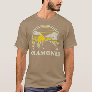 Chamonix Frankreich Vintage Wandergebiete T-Shirt