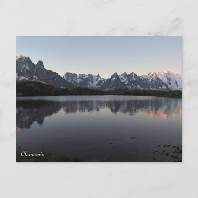 Chamonix Französische Alpen Postkarte (Vorderseite)