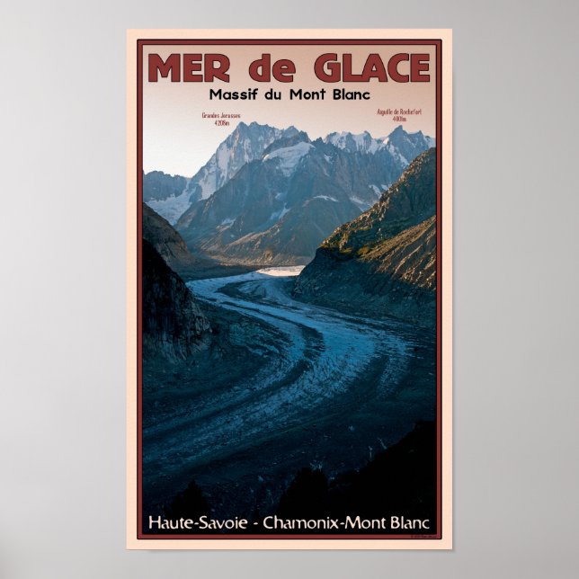 Chamonix - Mer de Glace Poster (Vorne)