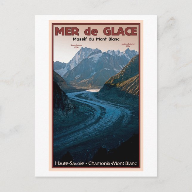 Chamonix - Mer de Glace Postkarte (Vorderseite)