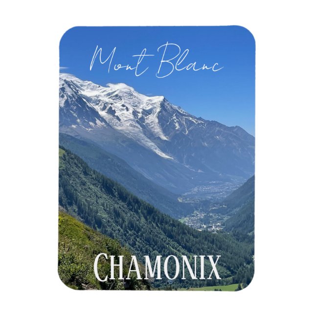 Chamonix, Mont Blanc, Alpes, Sommer Magnet (Vertikal)