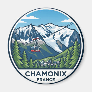 Chamonix Mont-Blanc Frankreich Magnet