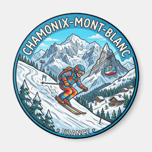 Chamonix Mont Blanc Frankreich Magnet