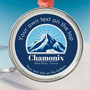 Chamonix Mont Blanc Frankreich Medaille Ornament Aus Metall