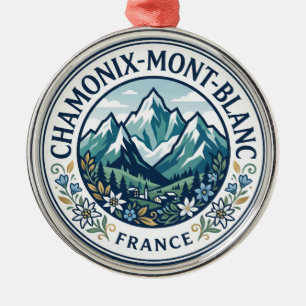 Chamonix-Mont-Blanc Frankreich Ornament Aus Metall
