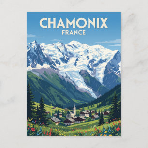 Chamonix-Mont-Blanc Frankreich Postkarte