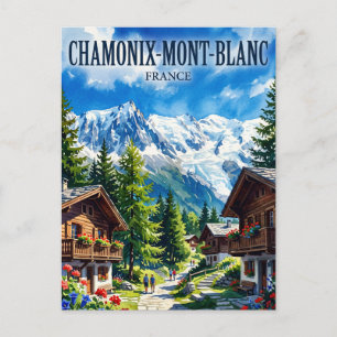 Chamonix-Mont-Blanc Frankreich Postkarte