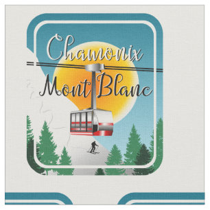 Chamonix Mont Blanc Frankreich Stoff