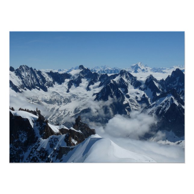 Chamonix Mont Blanc French Alps Poster (Vorderseite)