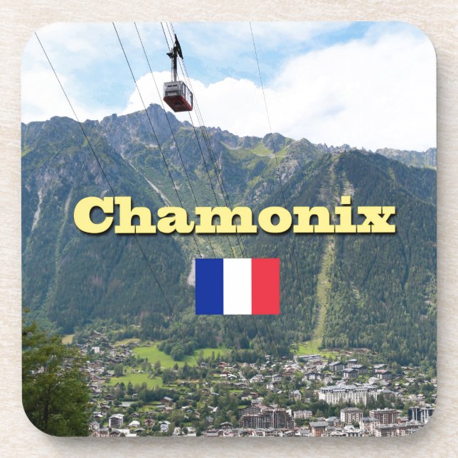 Chamonix - Mont Blanc Getränkeuntersetzer (Vorderseite)