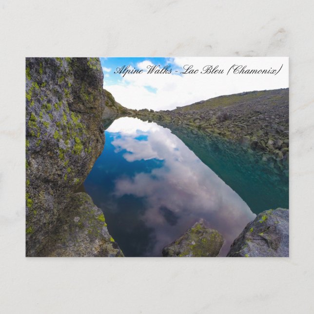 Chamonix, Mont Blanc - Lac Bleu, Frankreich Postkarte (Vorderseite)