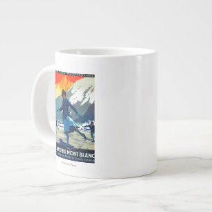Chamonix-Mont Blanc Vintage PosterEuropa Jumbo-Tasse