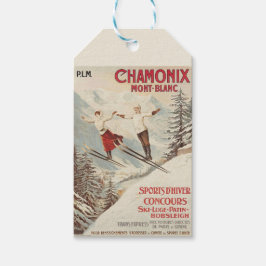 Chamonix Mont Blanc Vintages französisches Skipost Geschenkanhänger