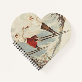 Chamonix Mont Blanc Vintages französisches Skipost Notizbuch