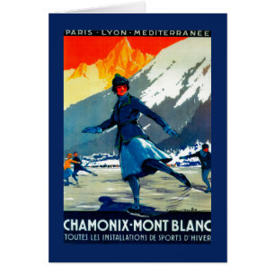 Chamonix-Mont-Blanc Vintages PosterEuropa
