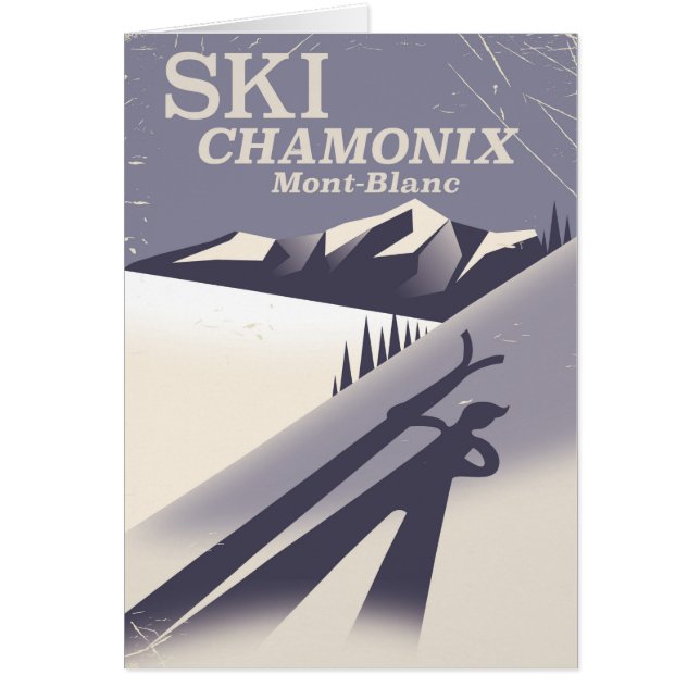 Chamonix-Mont-Blanc Vintages Skiposter (Vorne)