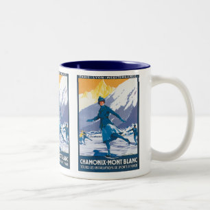 Chamonix-Mont Blanc Zweifarbige Tasse