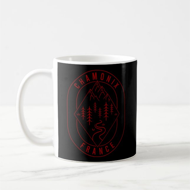 Chamonix Mountains Frankreich Wandern im Freien Mi Kaffeetasse (Links)