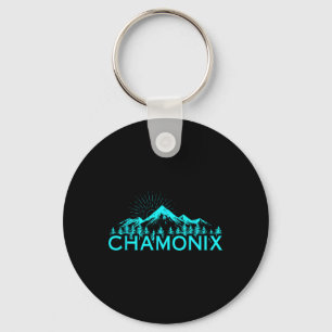 Chamonix Ski Resort Frankreich Skifahren Schlüsselanhänger