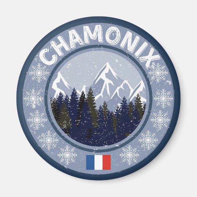 Chamonix Skistation Magnet (Vorne)