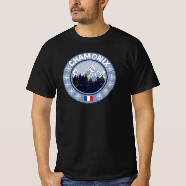 Chamonix Skistation T-Shirt (Vorderseite)