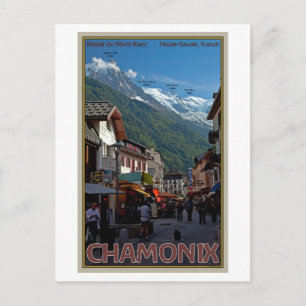 Chamonix Town Postkarte