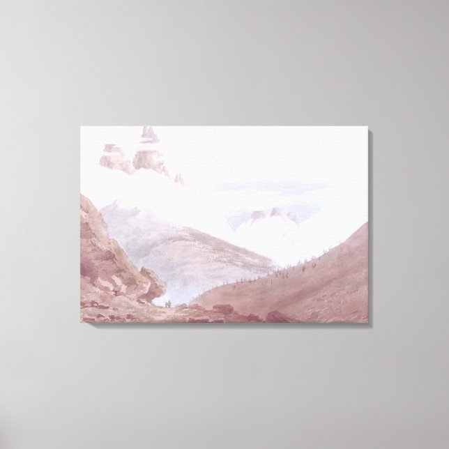 Chamonix und Martigny Leinwanddruck (Vorderseite)