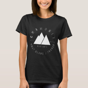 Chamonix Valley Mont Blanc Frankreich Snowboard T-Shirt