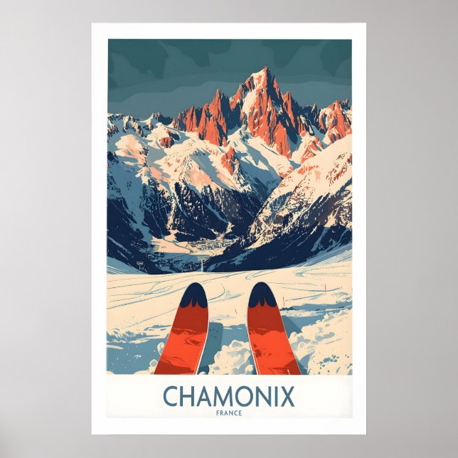 Chamonix-Wandkunstposter 1 Poster (Vorne)