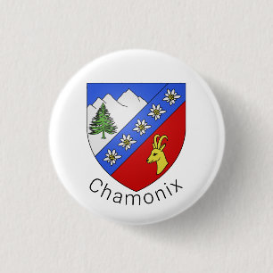 Chamonix-Wappen Button