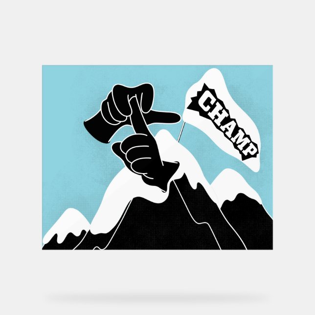 Champ - ASL-Design Acrylschild (Vorderseite)