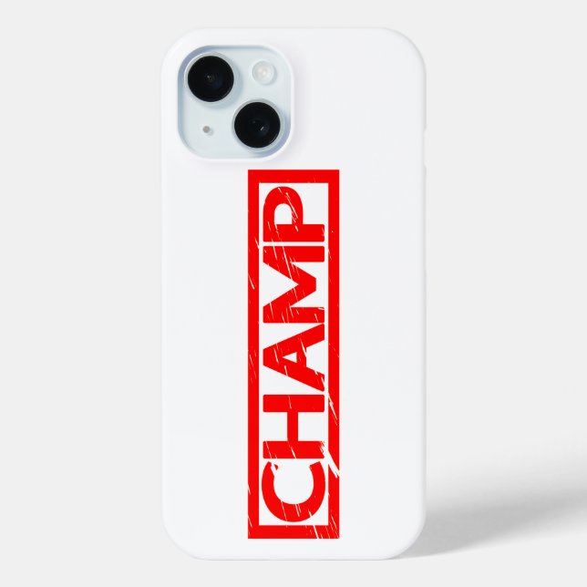 Champ-Briefmarke Case-Mate iPhone Hülle (Rückseite)