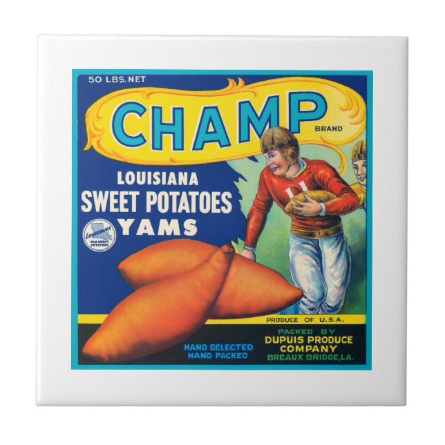 Champ Fruchtkistenetikett Fliese (Vorderseite)
