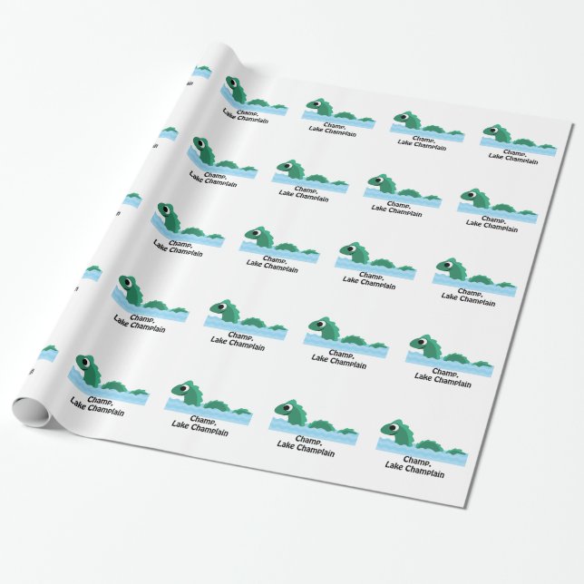 Champ, Lake Champlain Geschenkpapier (Ungerollt)