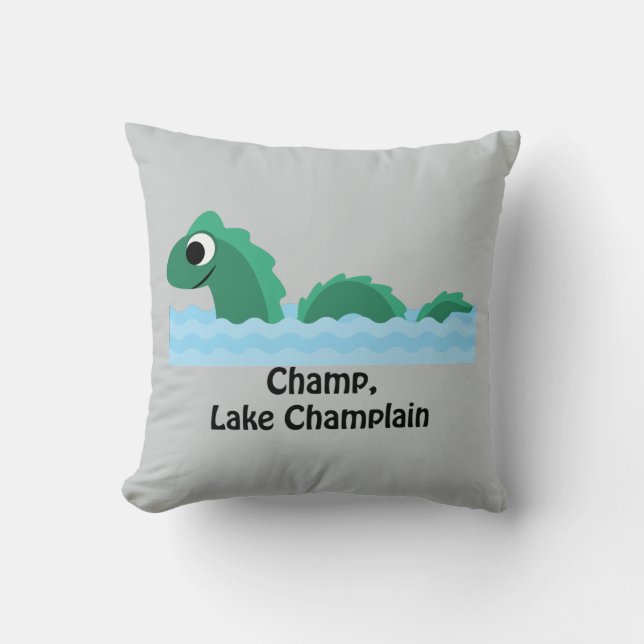 Champ, Lake Champlain Kissen (Vorderseite)