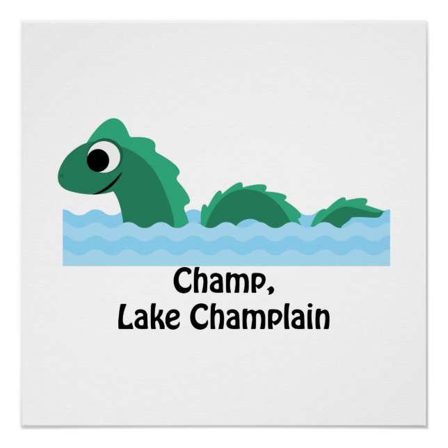 Champ, Lake Champlain Poster (Vorderseite)