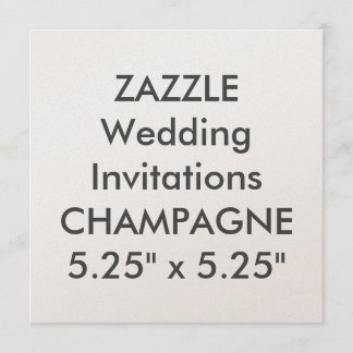 CHAMPAGNE 110lb 5,25" Square Wedding Einladungen
