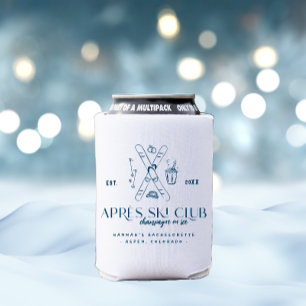 Champagne auf Eis   Après Ski Winter Junggesellinn Dosenkühler