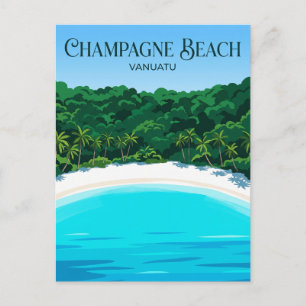 Champagne Beach Vanuatu Postkarte