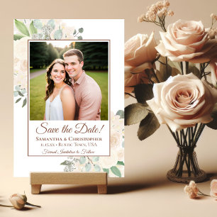 Champagne Blush Boho Foto Hochzeit Save The Date