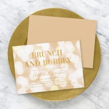 Champagne Bokeh Brunch und Bubbly Brautparty