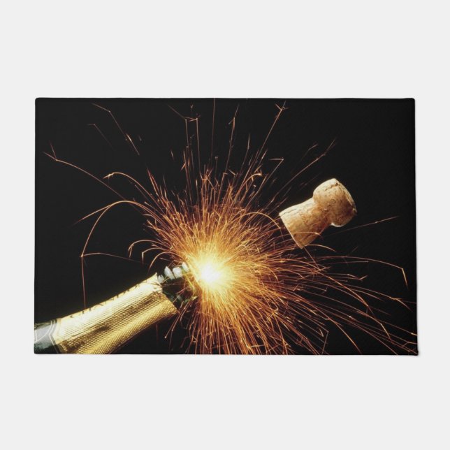 Champagne Bottle Fußmatte (Vorderseite)