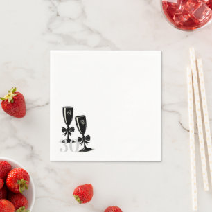 Champagne Bow Serviette